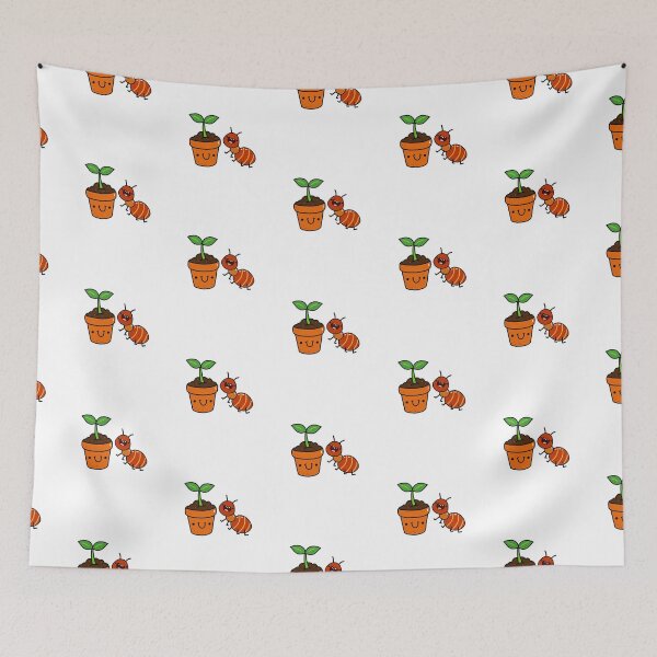 Item preview, Kawaii Ant and Potted Plant designed and sold by kawaiilife.