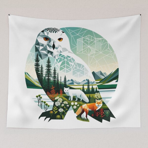 Item preview, Snow owl designed and sold by FarbenFabel.