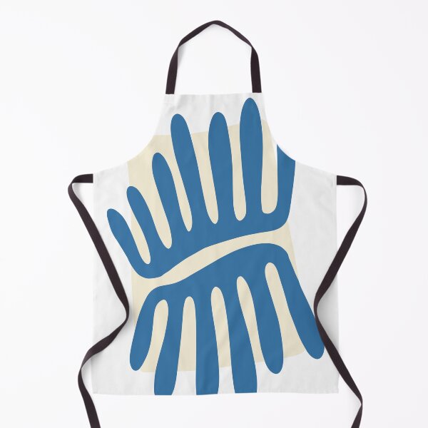 Item preview, Leaves Matisse Inspired Abstract Ivory, Celadon Blue designed and sold by trdstudio.
