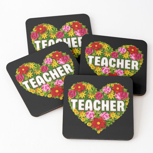 Item preview, Flower Heart Teacher designed and sold by SYMEshop.