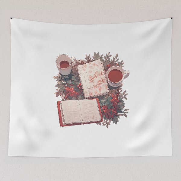 Item preview, The Christmas Aesthetic Book - Reading Cartoon Characters designed and sold by Ordinary Life Works.