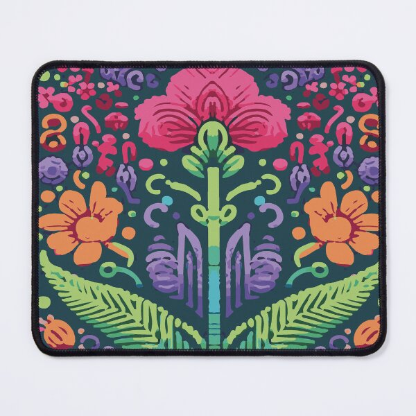 Item preview, Mosaico, flor rosa, imita linha, bordado designed and sold by GirlaineSQ.