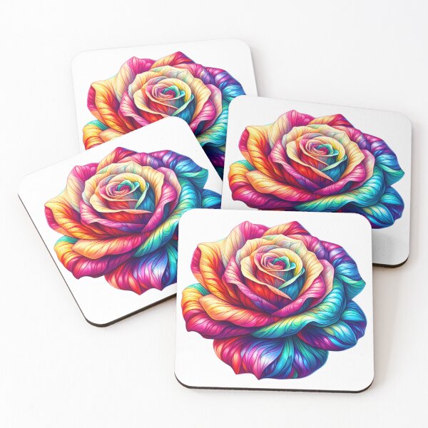 Item preview, A kaleidoscopic rose designed and sold by AI-Only Creations.