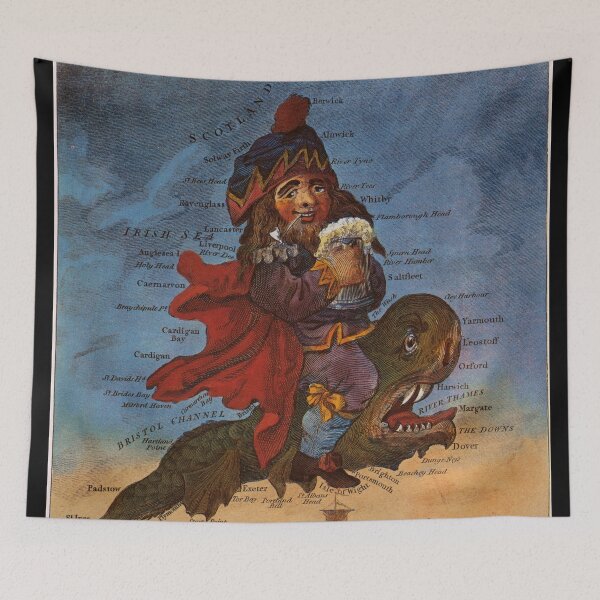 Item preview, Vintage Illustrative Map of England (1795) designed and sold by BravuraMedia.