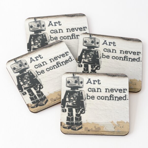 Item preview, Robot Stencil Graffiti designed and sold by Bomax121.