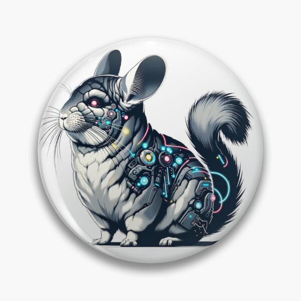 Item preview, Neon Dart - Cyber Chinchilla designed and sold by MrAI-Store.