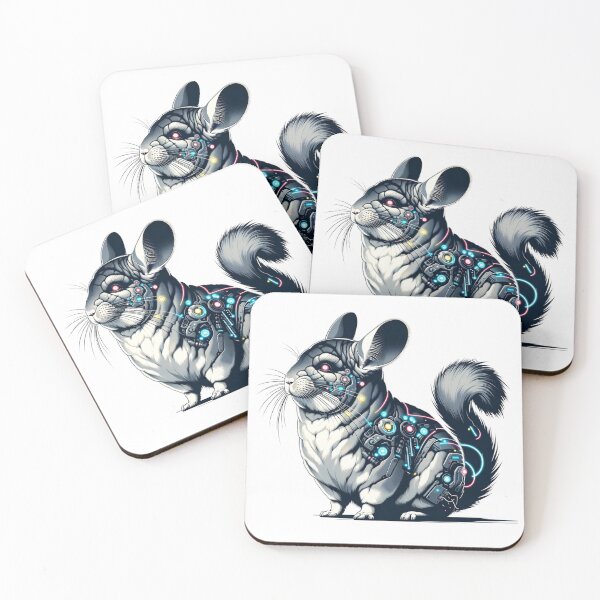 Item preview, Neon Dart - Cyber Chinchilla designed and sold by MrAI-Store.