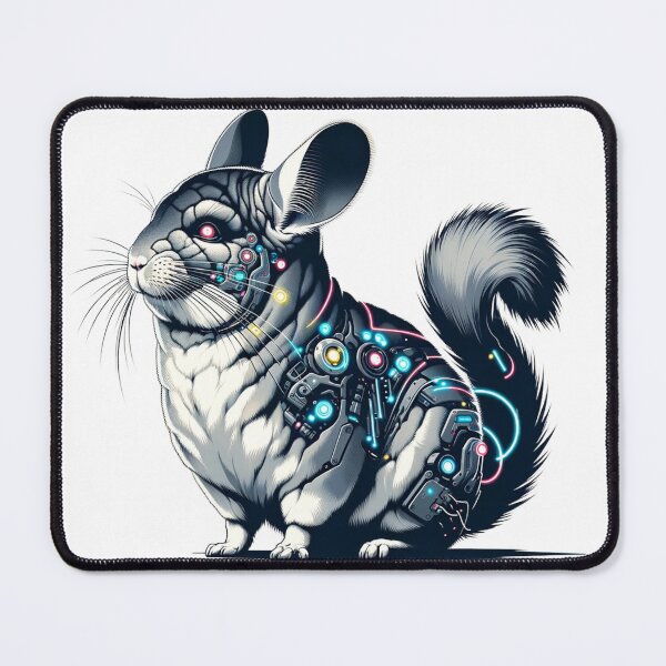 Item preview, Neon Dart - Cyber Chinchilla designed and sold by MrAI-Store.