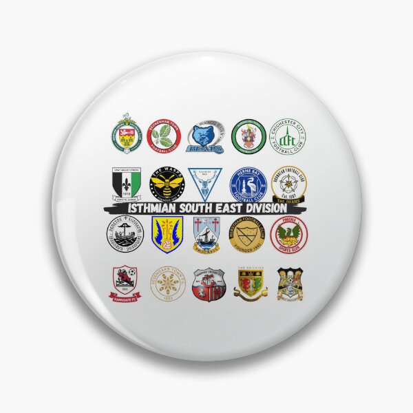 Item preview, Isthmian South East Division Badge Grid Design designed and sold by PointsPerGame.