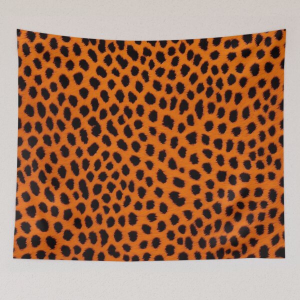 Item preview, Orange Leopard Seamless Pattern designed and sold by Rell1970.