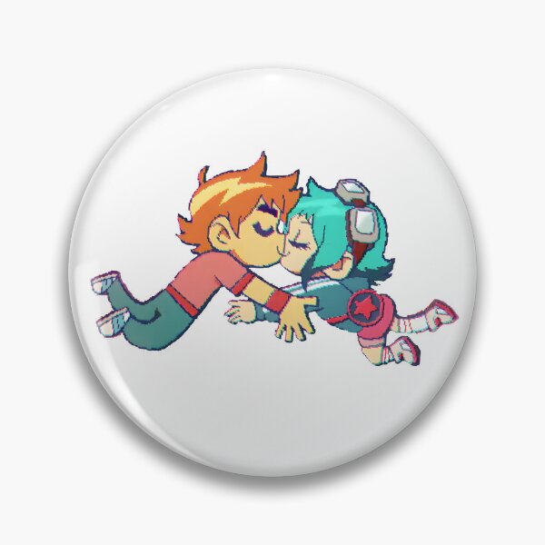 Item preview, Scott Pilgrim and Ramona Flowers kiss designed and sold by Skeevy.
