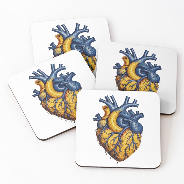 Item preview, A YELLOW AND BLUE HEART designed and sold by infinitearte.