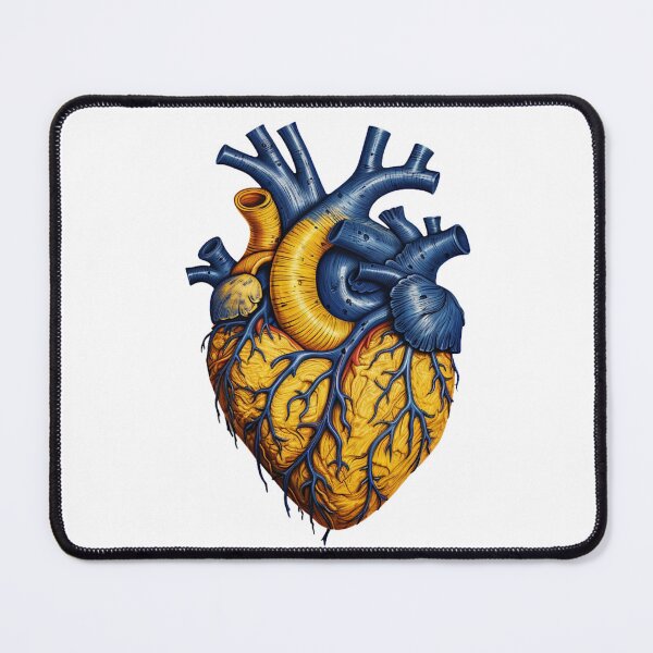 Item preview, A YELLOW AND BLUE HEART designed and sold by infinitearte.