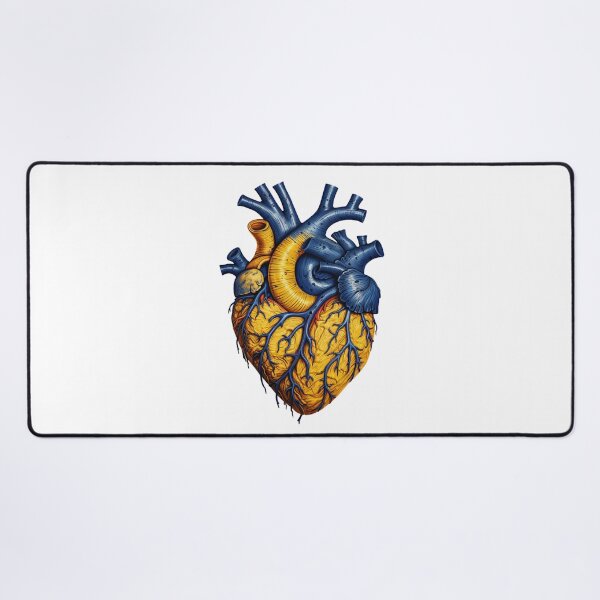 Item preview, A YELLOW AND BLUE HEART designed and sold by infinitearte.