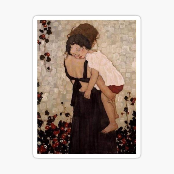 Aperçu de l'œuvre Mothe tenant l'enfant Klimt 1905 créée et vendue par JasmineMay24.