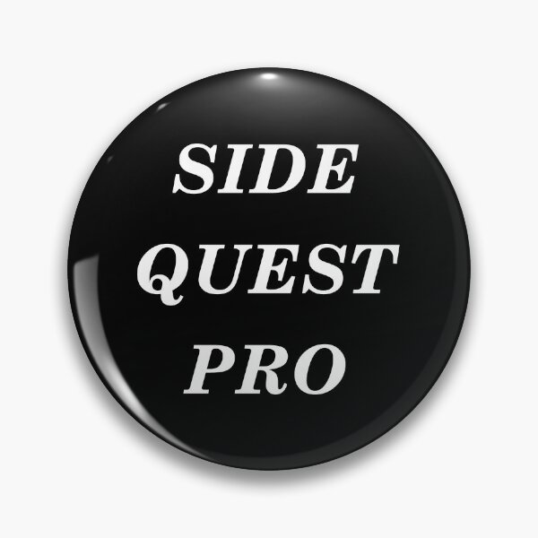 Item preview, SIDE QUEST PRO Typography White Writing designed and sold by akaiawa.