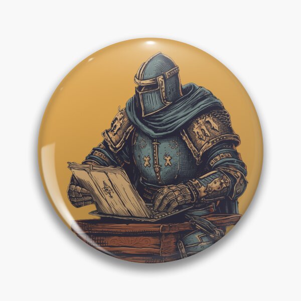 Item preview, Medieval Knight Working On Book Laptop  designed and sold by KoalaJuice.