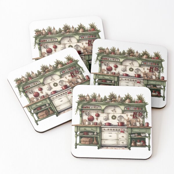 Item preview, Vintage Christmas Kitchen designed and sold by Melissify.