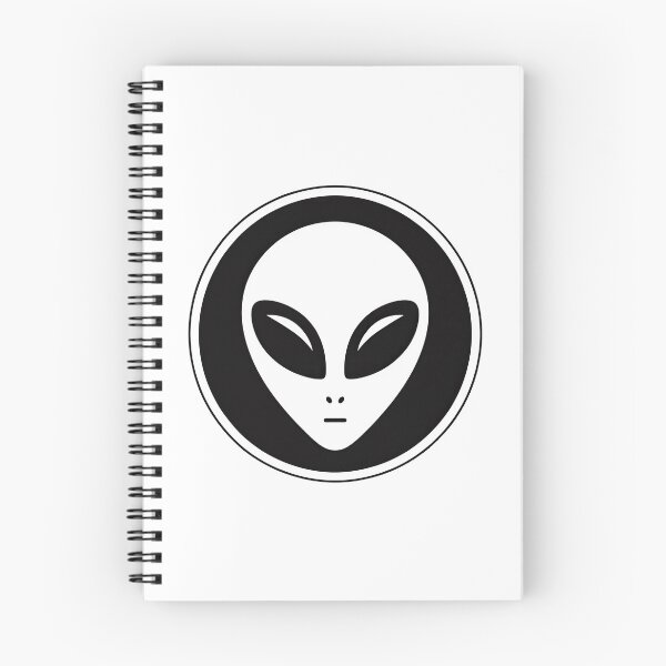 Item preview, Minimalist Alien Head - Black/White Circle  designed and sold by OtisHeya.