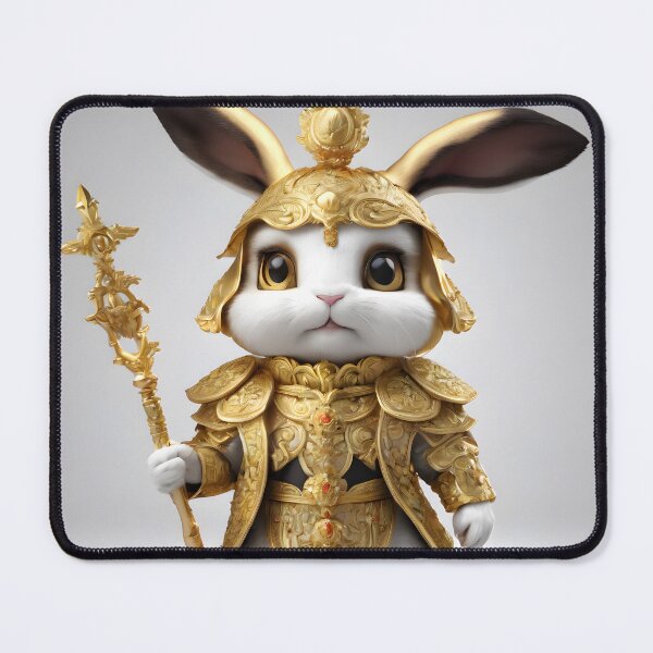 Item preview, Chubby Rabbit King Poster designed and sold by MadhavMahidhar.