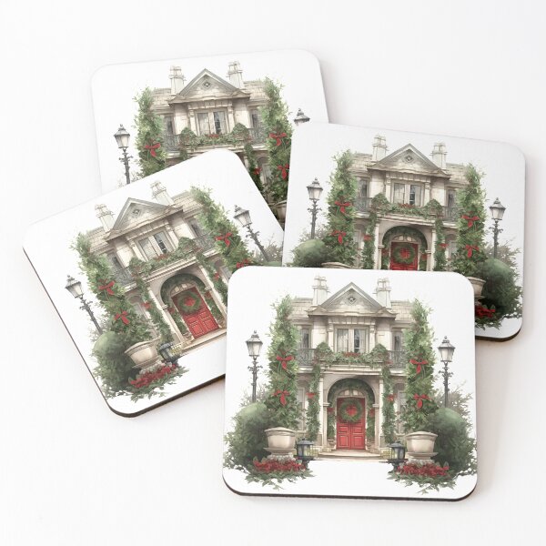 Item preview, Christmas House Front Door Vintage designed and sold by Melissify.