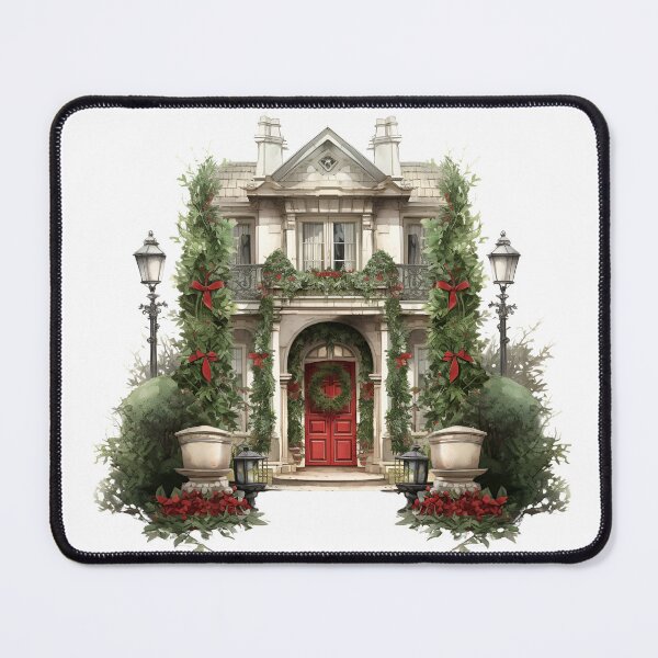 Item preview, Christmas House Front Door Vintage designed and sold by Melissify.