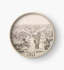 Reloj Mapa pictórico vintage de Rochester NY (1854)