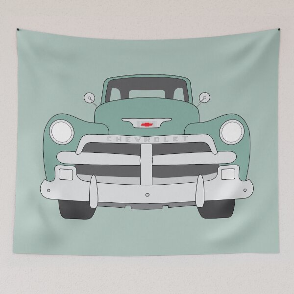 Item preview, Chevy 3100 green Classic car designed and sold by Bram Donker.
