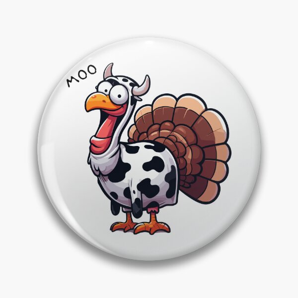 Item preview, Turkey Moo funny thanksgiving day designed and sold by TomFrontierArt.