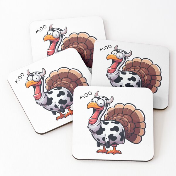 Item preview, Turkey Moo funny thanksgiving day designed and sold by TomFrontierArt.