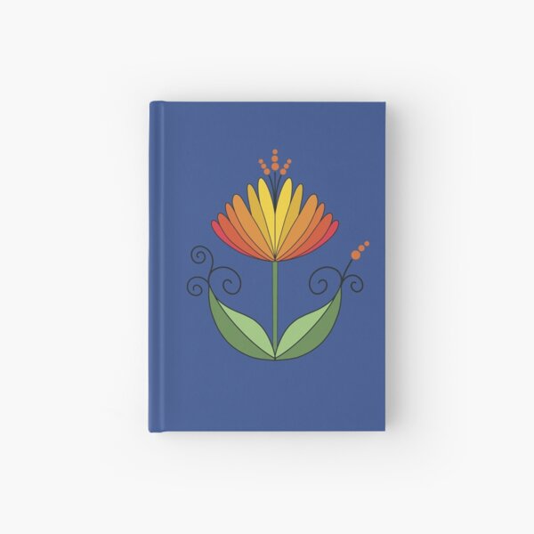 Item preview, Rainbow tulips on bright blue designed and sold by MarySchwindt.