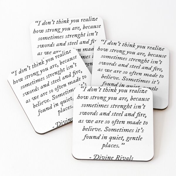 Item preview, Divine Rivals Quote  designed and sold by Iamverylost.
