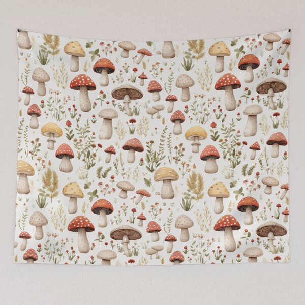 Aperçu de l'œuvre Modèle esthétique des champs de champignons créée et vendue par Melissify.