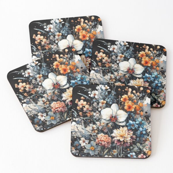 Item preview, Modern Night Flowers designed and sold by tipitoes.