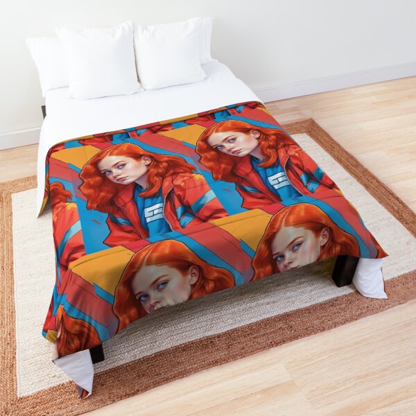 STRANGER THINGS Max Mayfield Vibrant Portrait Comforter