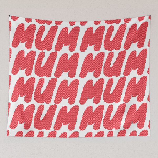 Item preview, Mum Red Faux Cross Stitch  designed and sold by CraftBazaarUK.