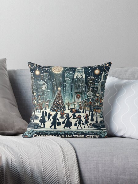 Item preview, Urban Holiday Charm - Christmas in the City Scene designed and sold by RyanBelandres.