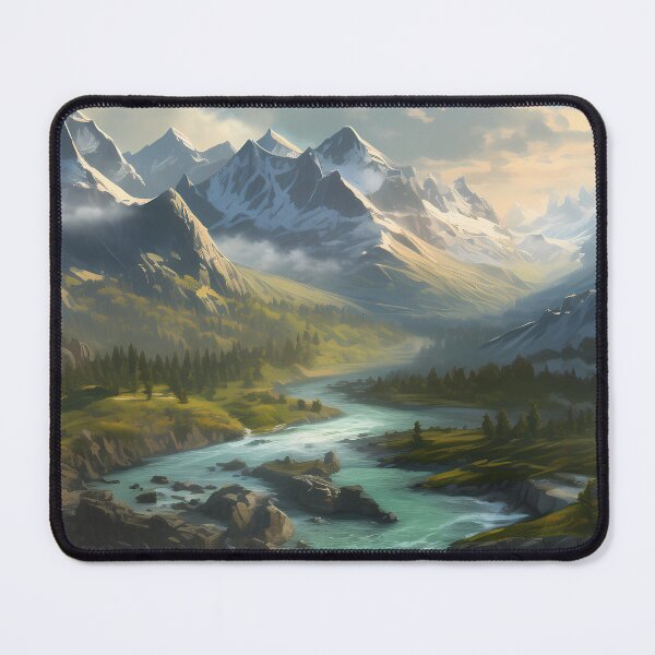 Item preview, Beautiful mountain valley designed and sold by DynamicPosters.