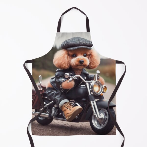 Item preview, A Pomeranian Dog Riding a Motorcycle on a Dirt Road designed and sold by CanArtVision.