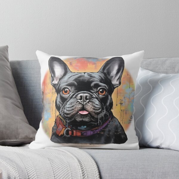 Aperçu de l'œuvre Streetart bouledogue français créée et vendue par Nadaillustrada.