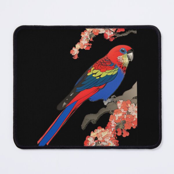 Item preview, eastern rosella in flowers designed and sold by EuropeanPrints.