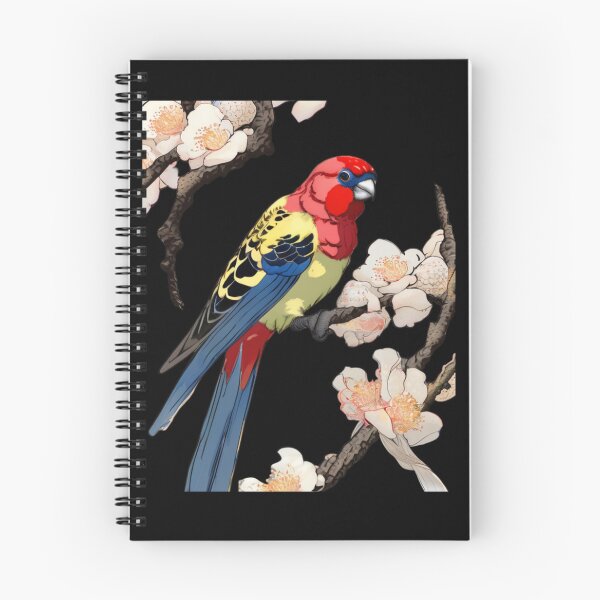 Item preview, eastern rosella in flowers designed and sold by EuropeanPrints.