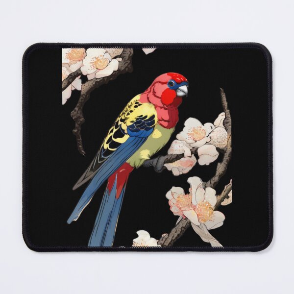 Item preview, eastern rosella in flowers designed and sold by EuropeanPrints.