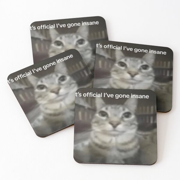 Item preview, Funny Cat Crazy and Sad Meme  designed and sold by Ariilea.