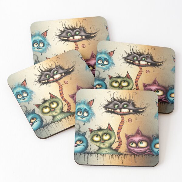 Item preview, Crazy colorful cats designed and sold by Pixelartistin.