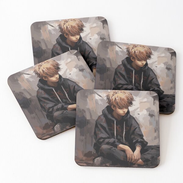 Item preview, Person engulfed by multiplying thought bubbles, each one expressing a different fear or worry, creating a sense of torment and chaos designed and sold by DesignPalaceLk.