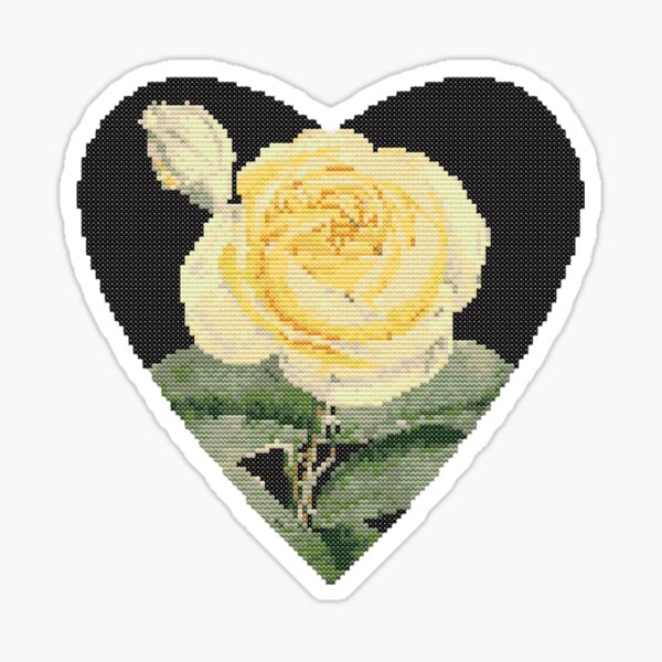 Cross stitch rose Tote Bag for Sale by Libby Heasman