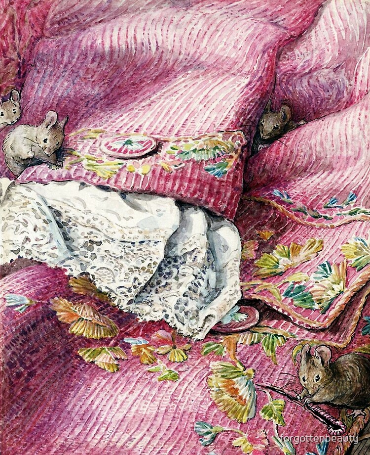 Lámina rígida for Sale con la obra «Ratón dormido en una mecedora - Beatrix  Potter» de forgottenbeauty