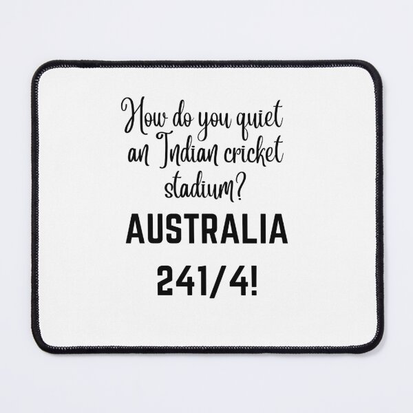 Item preview, Funny Cricket How to Quiet an Indian Cricket Stadium Design Australia Champions 2023 designed and sold by MimsTees.