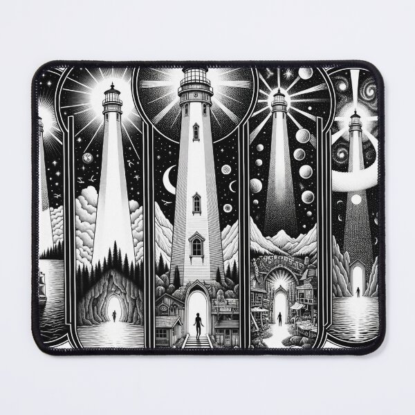 Item preview, M.C. Escher Inspired Surreal Morphing geometric designed and sold by divinedeco1925.